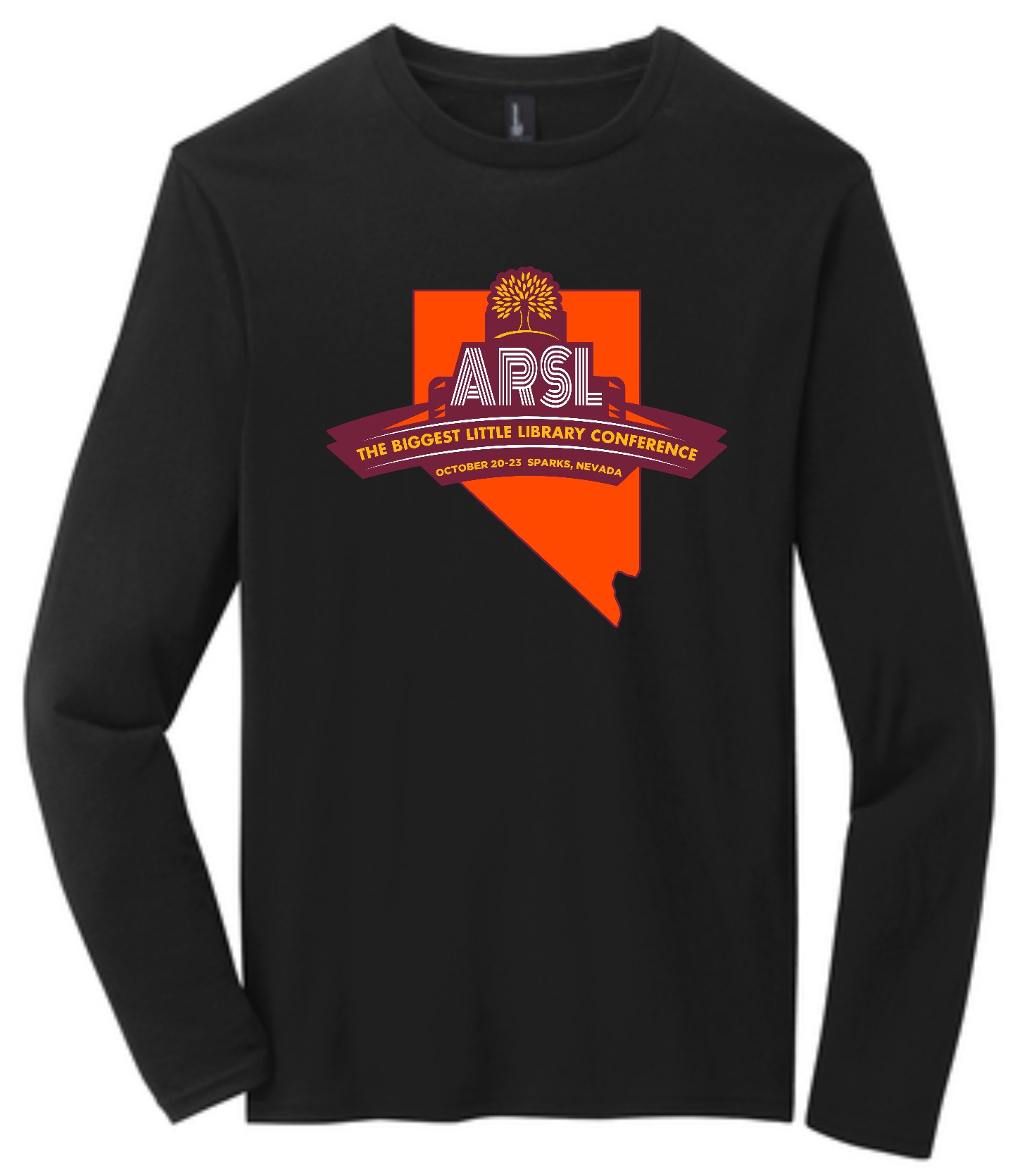 Black long sleeve shirt with ARSL logo.