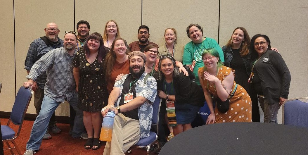 Group of smiling ARSL conference attendees.