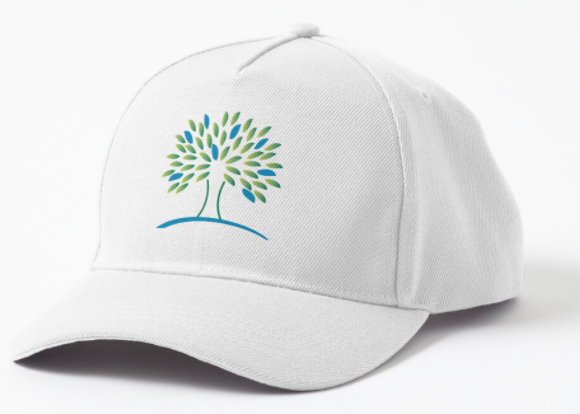 White ARSL logo baseball cap.