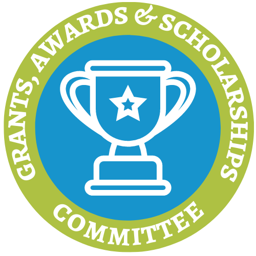 Grants, Awards & Scholarships Committee logo, an awards cup with a star on it.