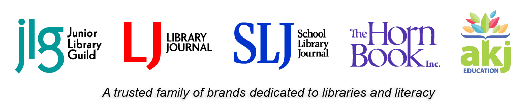 Logos for the parent company MSI (Media Source Inc) - Includes Junior Library Guild, Library Journal, School Library Journal, and The Horn Book Inc.)