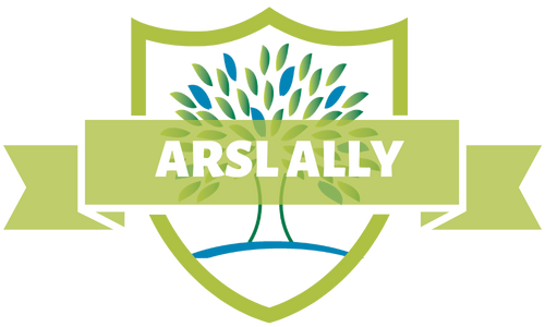 ARSL logo with "ARSL Ally" badge.