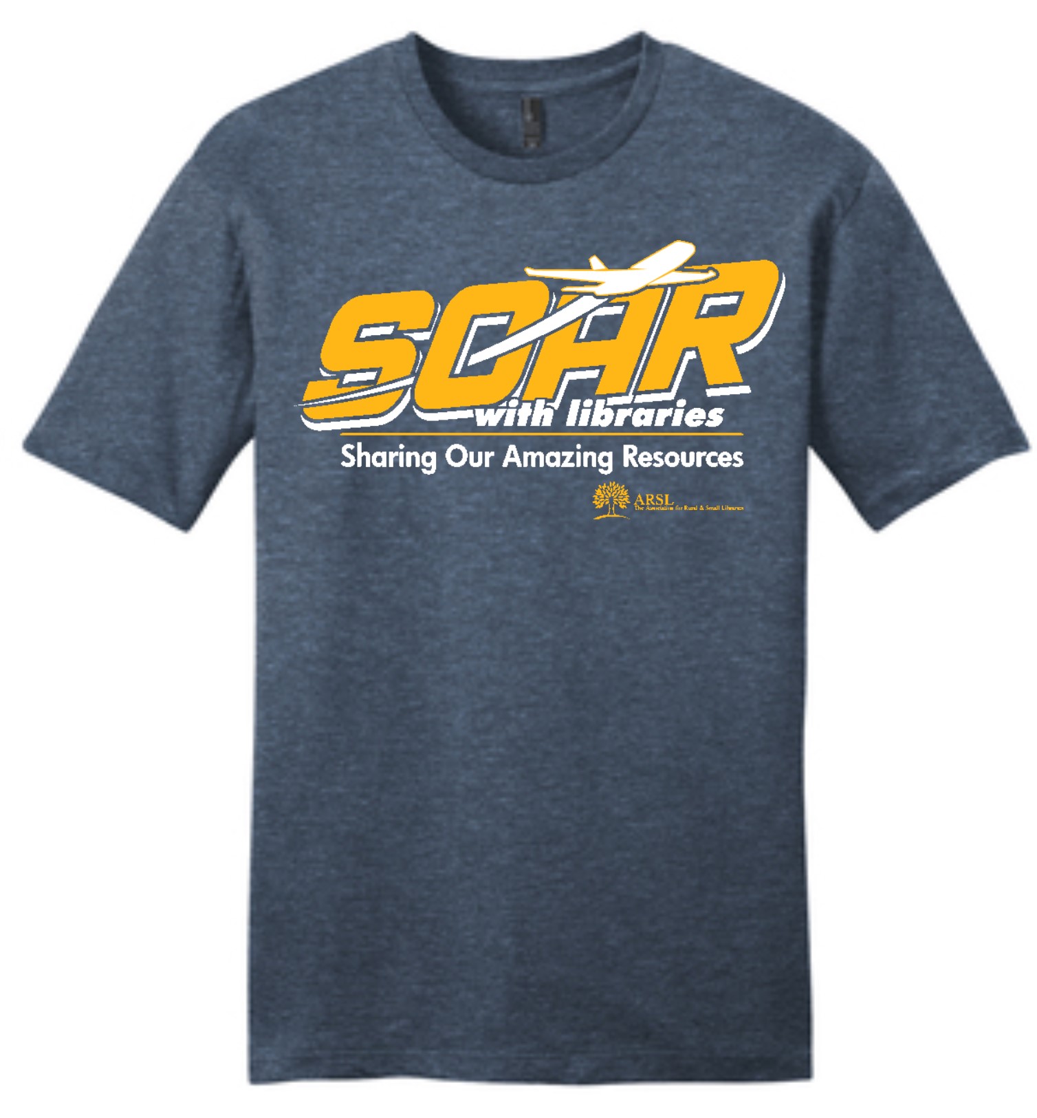 Grey t-shirt with "Sharing Our Amazing Resources" logo.